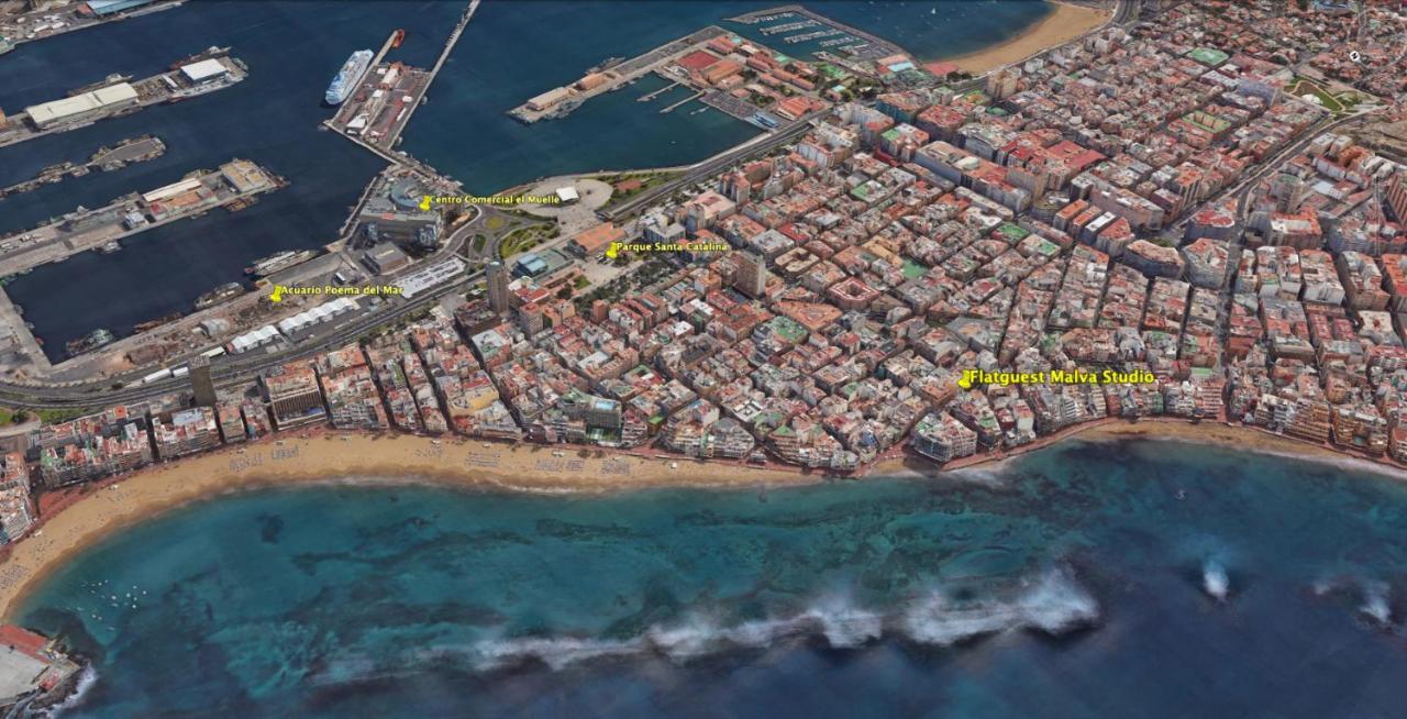Flatguest Malva Studio Las Palmas de Gran Canaria Eksteriør bilde